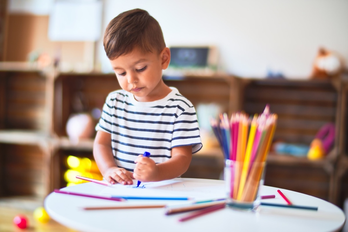 Happy child learning through play at Starlet Pre-School